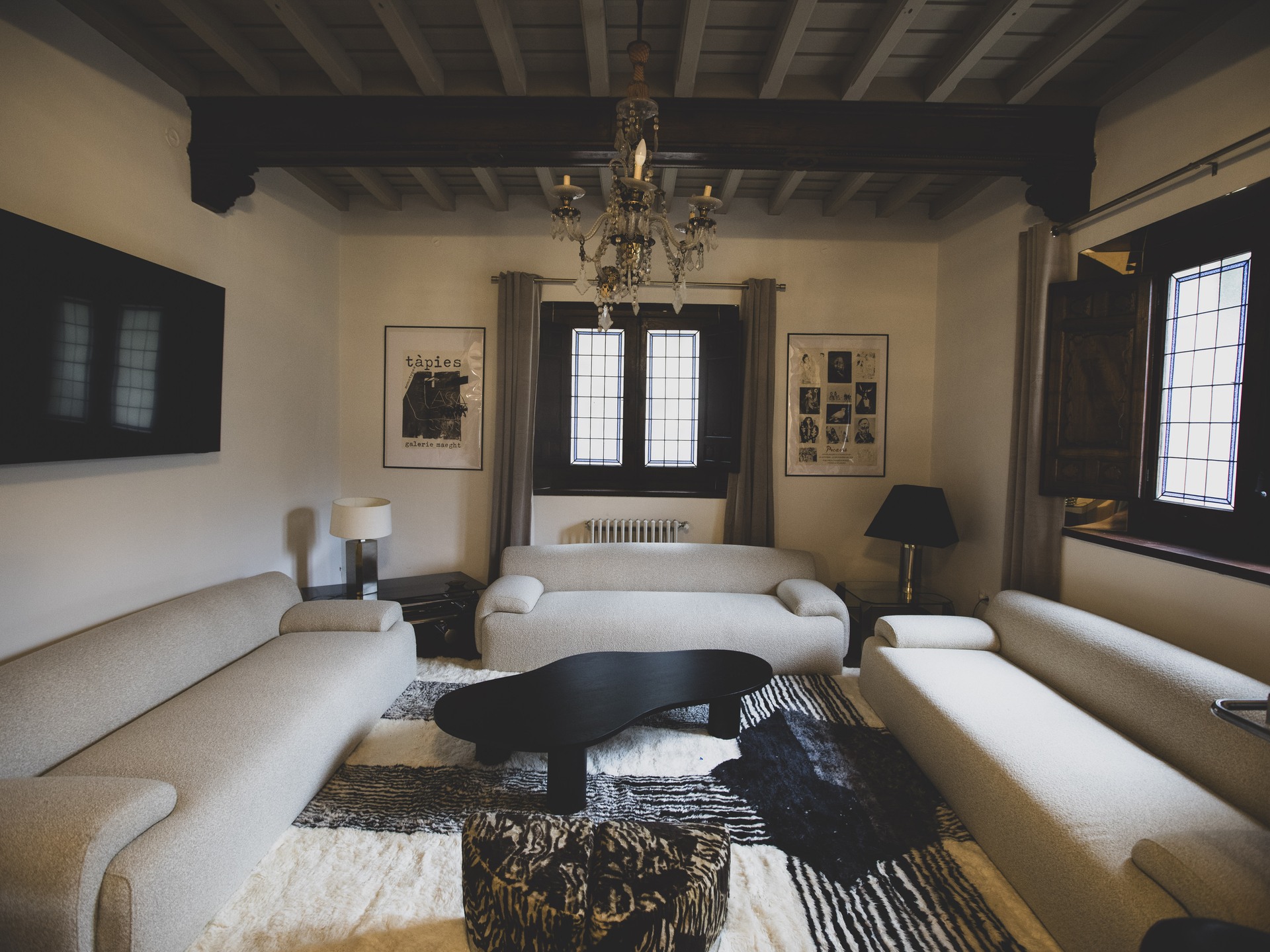 Seating area by the window